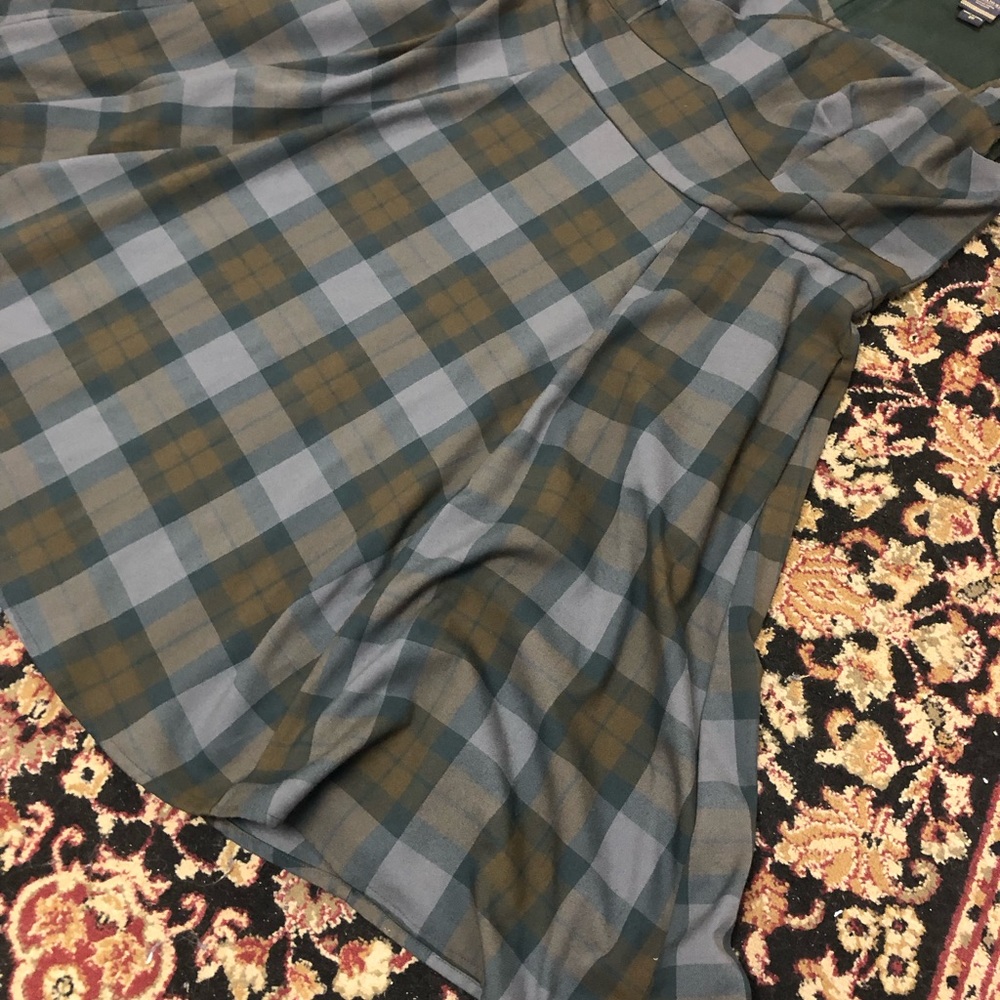 Outlander Tartan Wrap Bodice Swing Dress